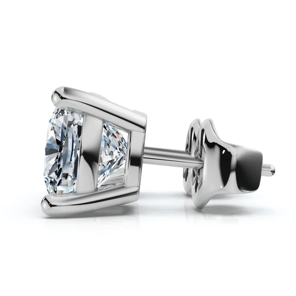 Pompeii3 1 - 8Ct Cushion Cut Diamond Studs 14k Gold Lab Grown Women
s Earrings 3