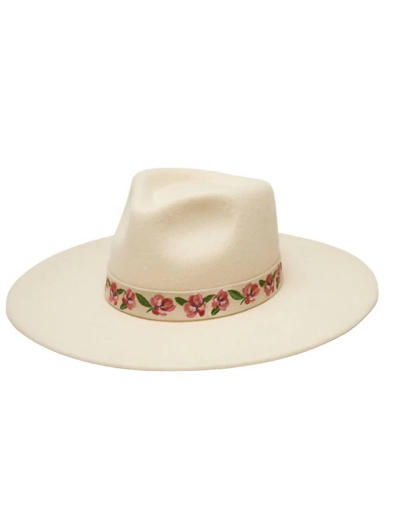 FinAl SALE! Wyeth white fedora Dylan in Light Oatmeal main image 4