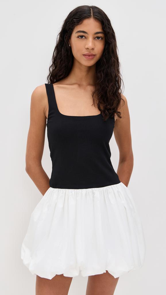 Wayf Lilah Bubble Hem Mini Dress