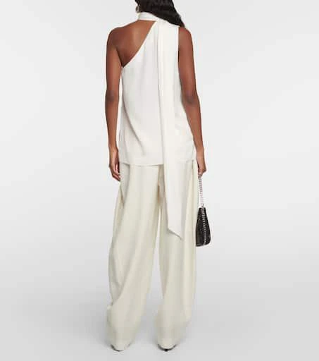 Stella McCartney One-shoulder crêpe top 3