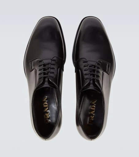 Prada Brushed leather Derby shoes 4