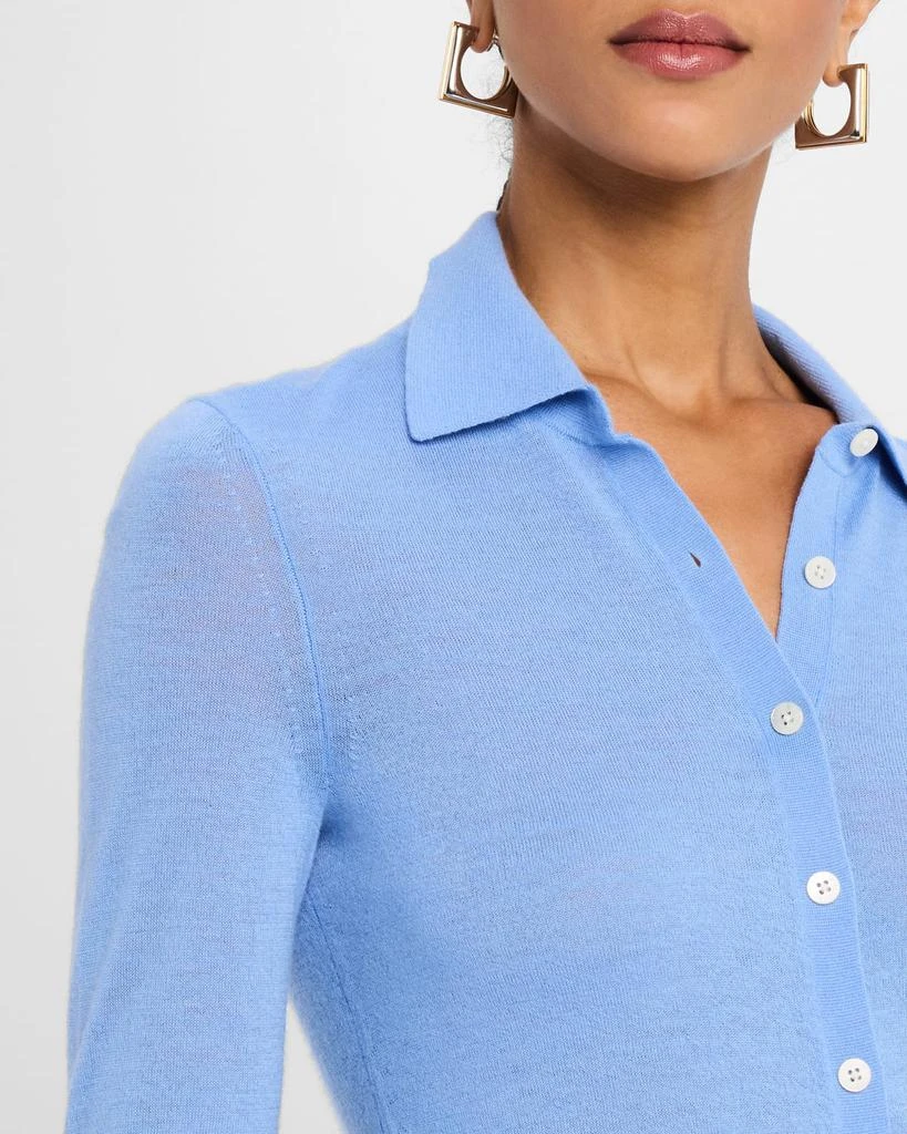 Guest in Residence Elle Cashmere Button-Front Shirt 5