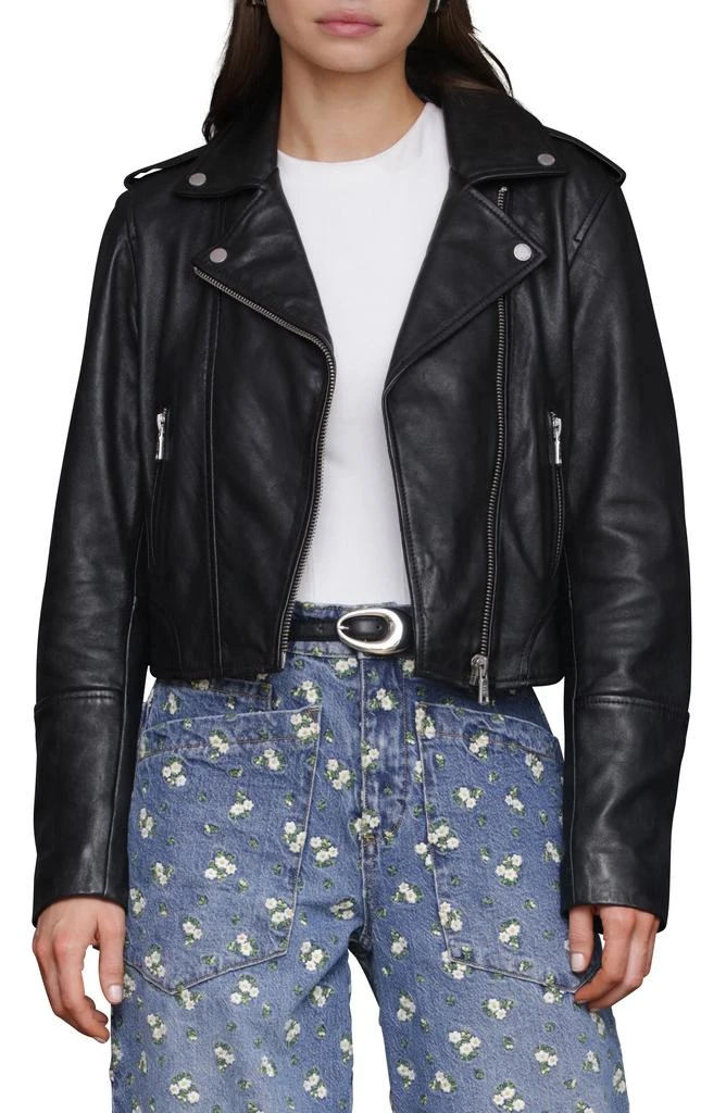 Avec Les Filles Leather Biker Jacket 5