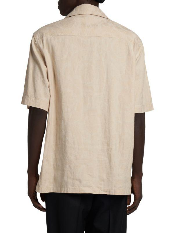 Versace Denim Short-Sleeve Shirt