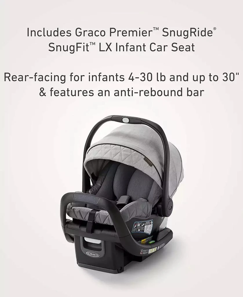 Graco Premier Merge Travel System with SnugRide SnugFit LX Infant Car Seat 5