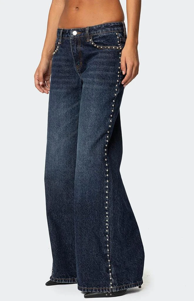 Edikted Stassie Studded Low Rise Jeans 2