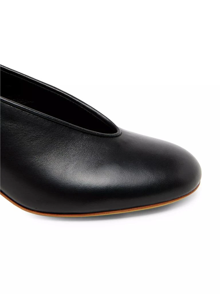 Moschino 55MM Duck-Heel Leather Pumps 5