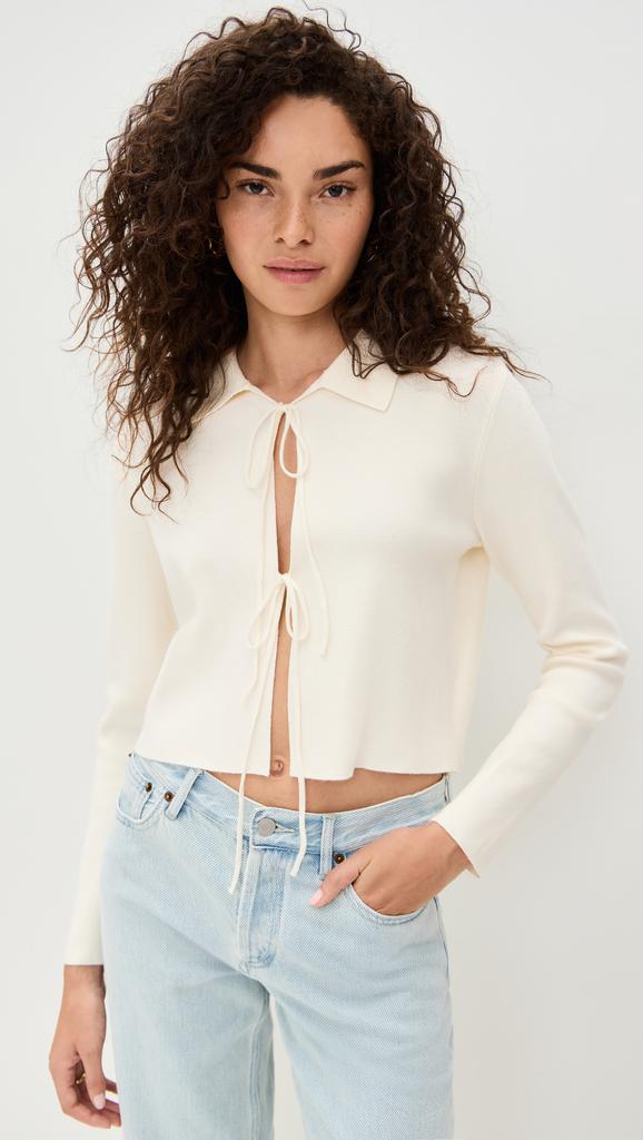 Line & Dot Anouk Tied Detailed Sweater Top