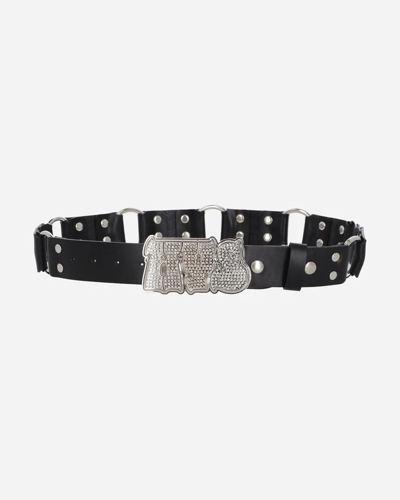 Hysteric Glamour Hypnotized Logo Ring Leather Belt Black 2