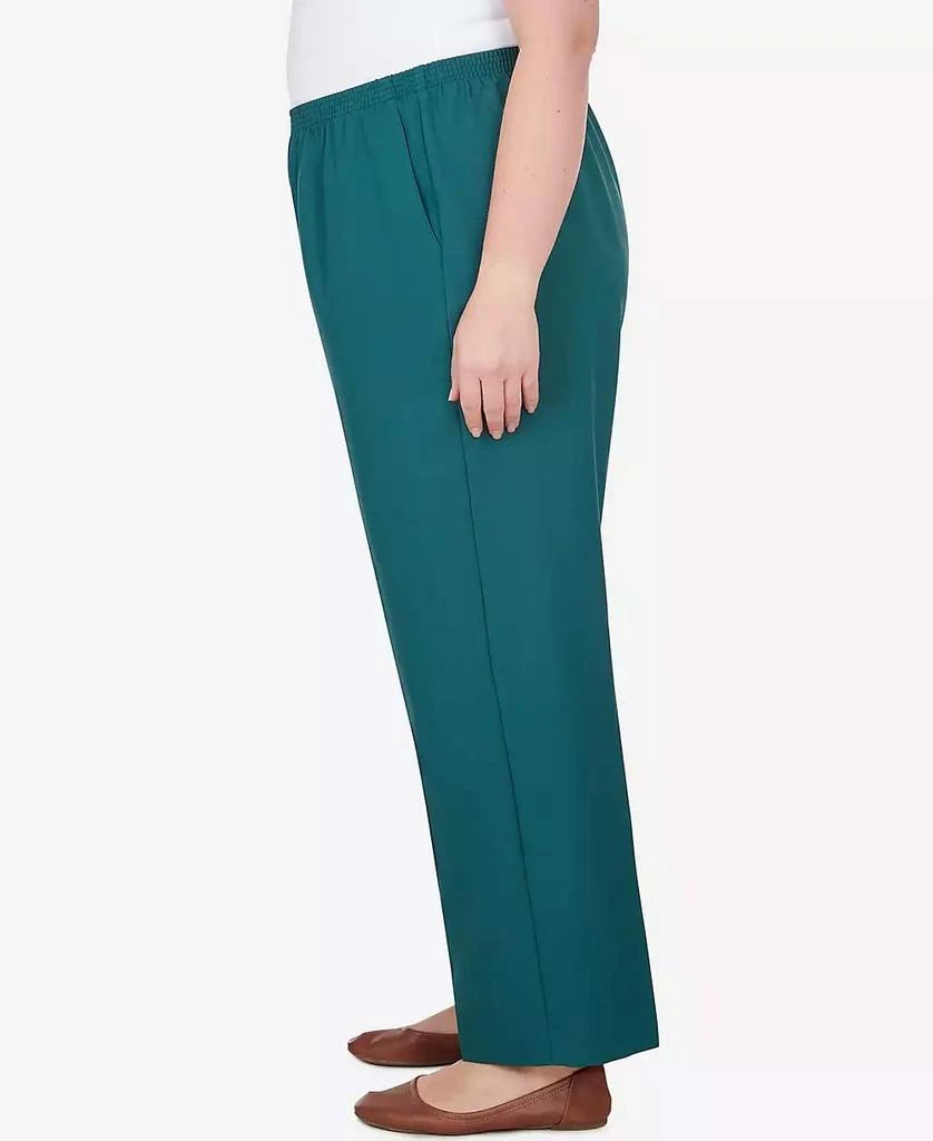 Alfred Dunner Plus Size Classic Accord Elastic Waist Short Length Pant 5