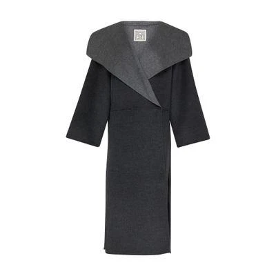 Toteme Long wool and cashmere coat 1