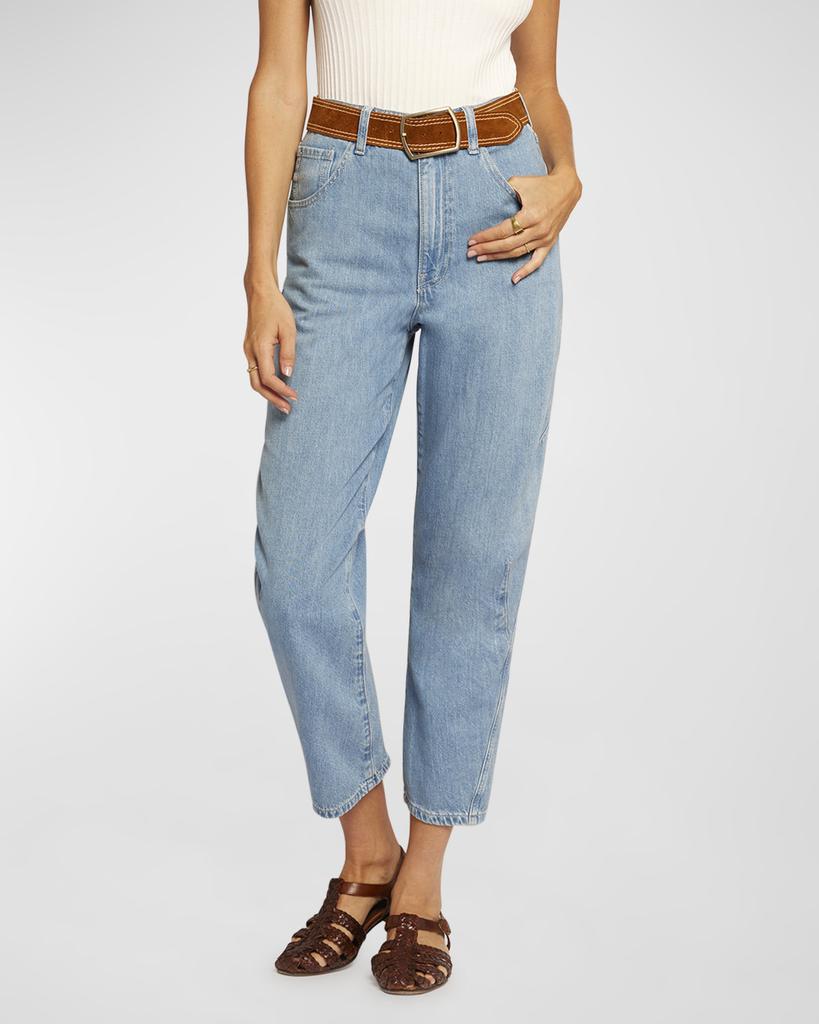 Current/Elliott The Coppola Straight Cropped Jeans