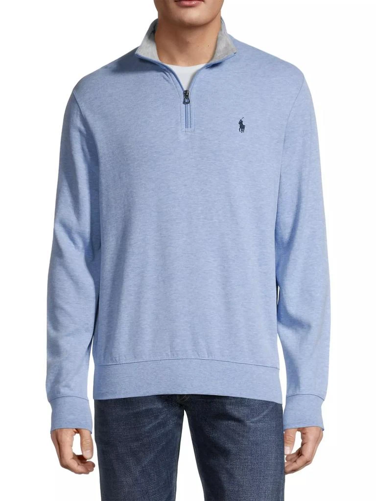 Polo Ralph Lauren Luxury Jersey Quarter-Zip Sweater 3