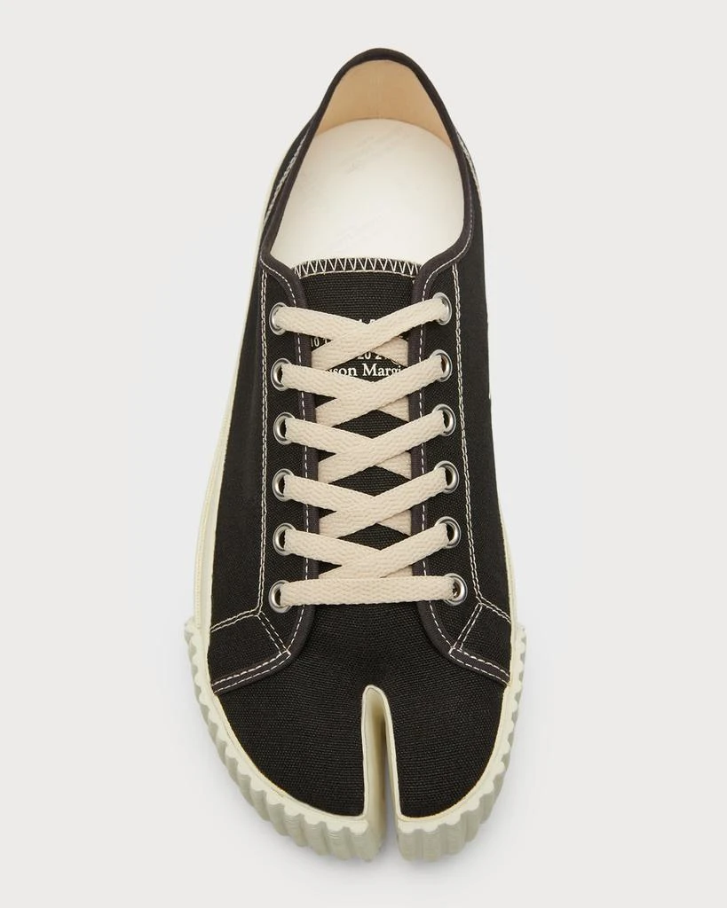 MAISON MARGIELA Men's Tabi Split-Toe  Canvas Low-Top Sneakers 5