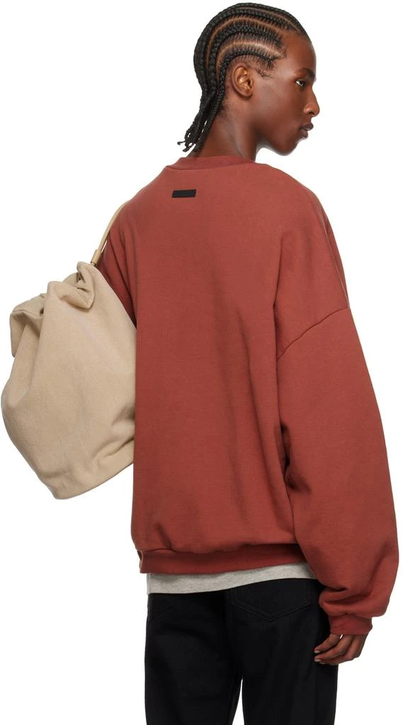 Essentials Burgundy Crewneck Sweatshirt 3