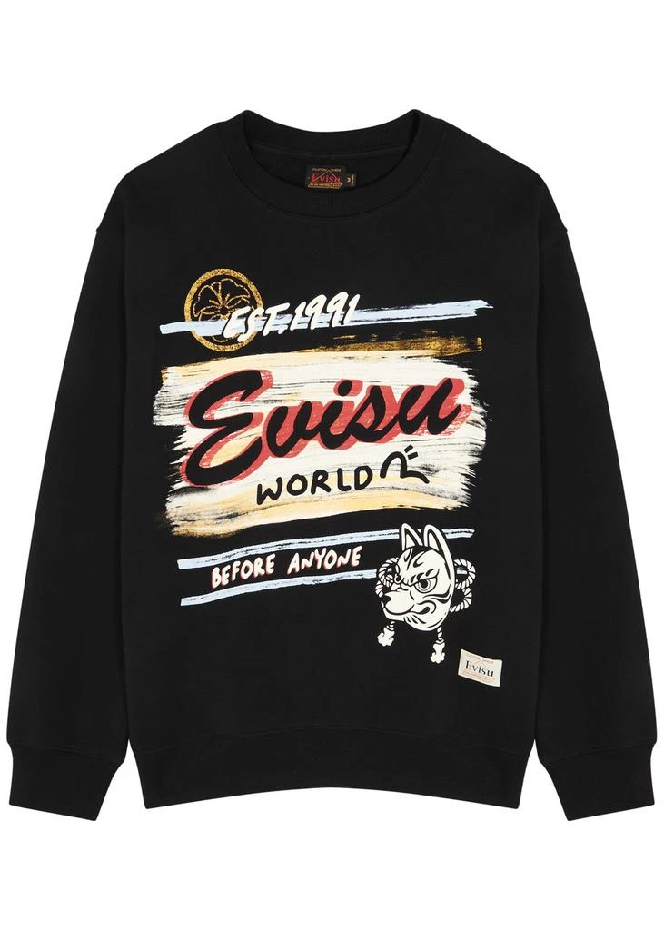 EVISU Logo-print cotton sweatshirt 1