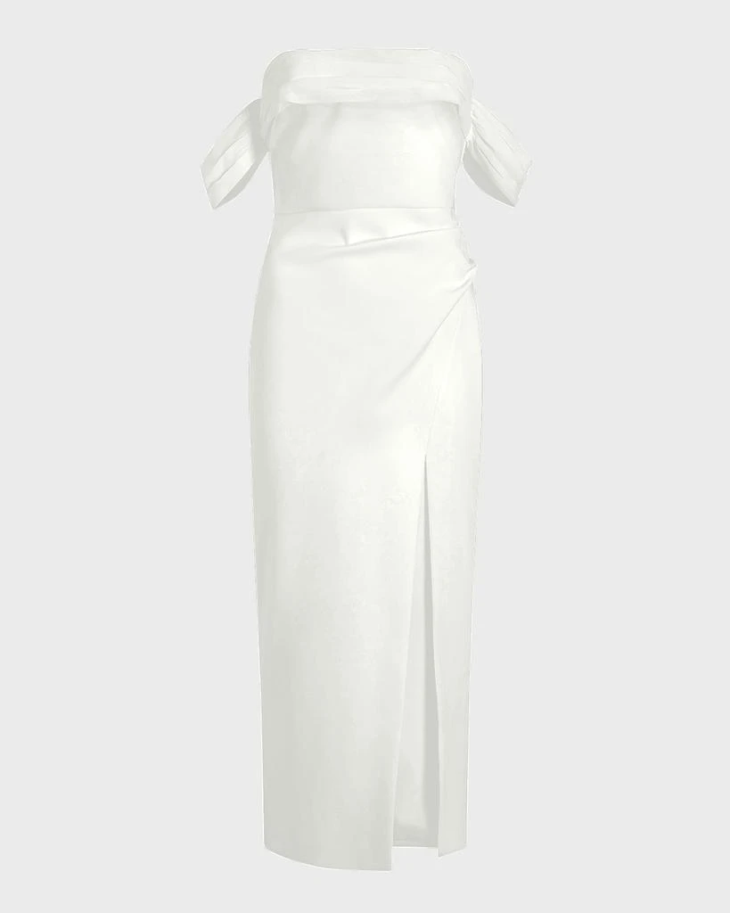 Likely Paz Off-Shoulder Midi Slit Dress 2