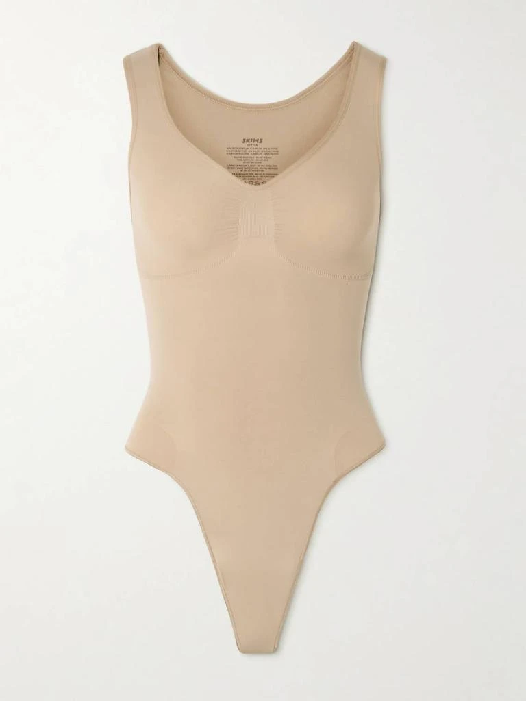 SKIMS Skims - Seamless Sculpt Scoop Neck Thong Bodysuit 3