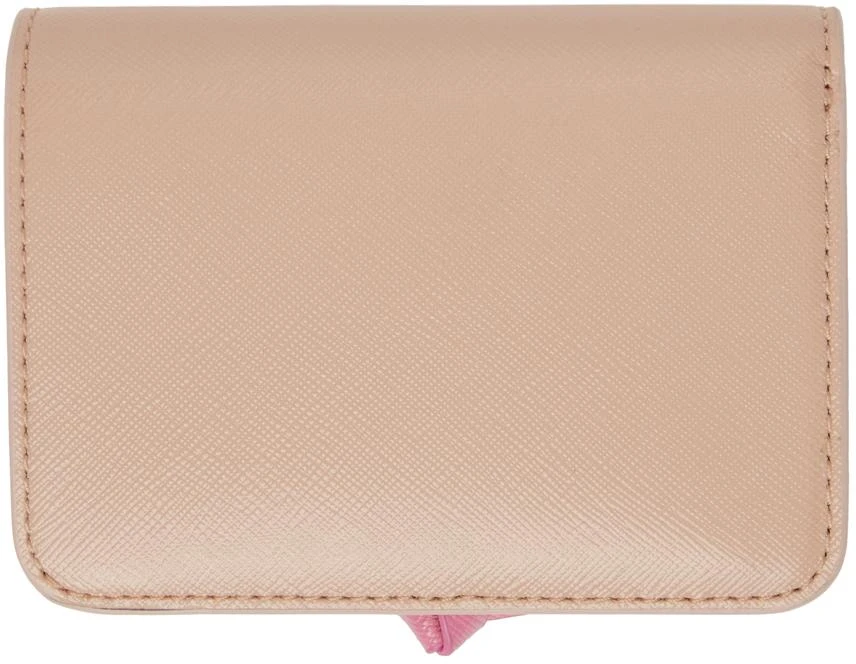 Marc Jacobs Pink & Off-White 'The Utility Snapshot Mini Compact' Wallet 2