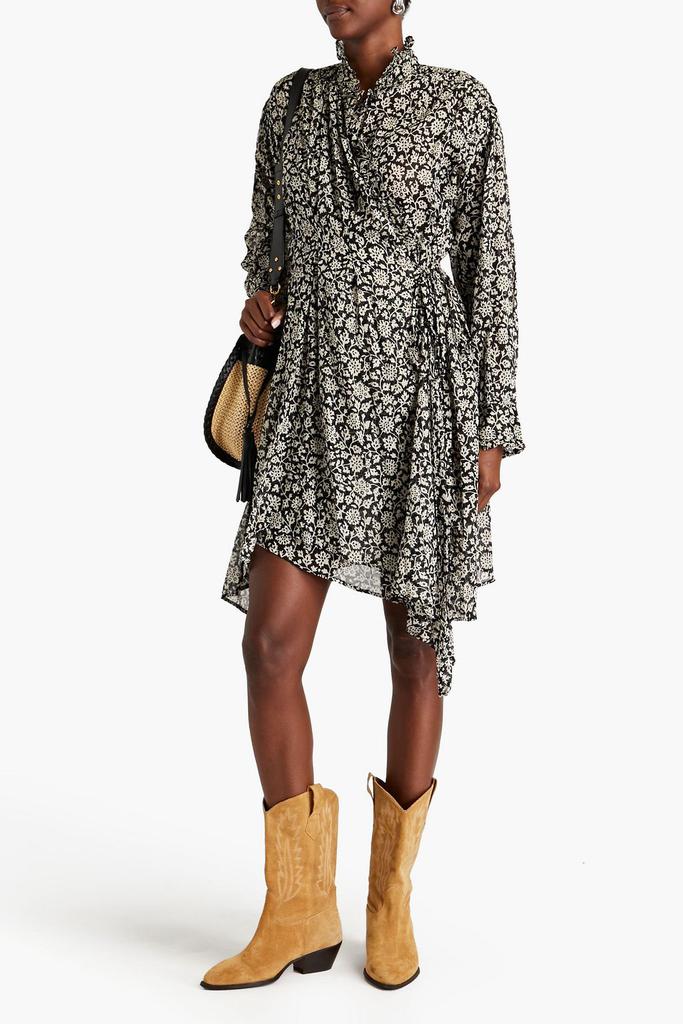 Isabel Marant Étoile Pamela ruffled floral-print cotton-voile wrap dress
