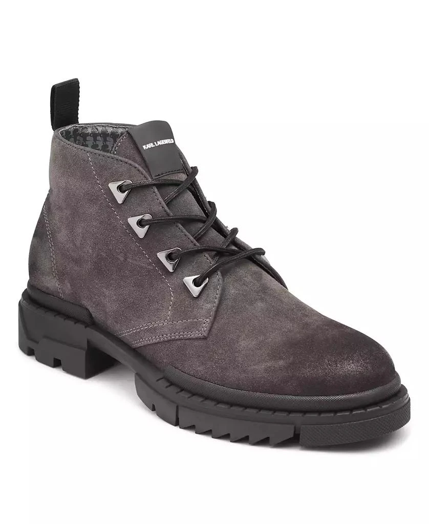 Karl Lagerfeld Paris Karl Lagerfeld Men's Lug Sole Suede Chukka Boot 1