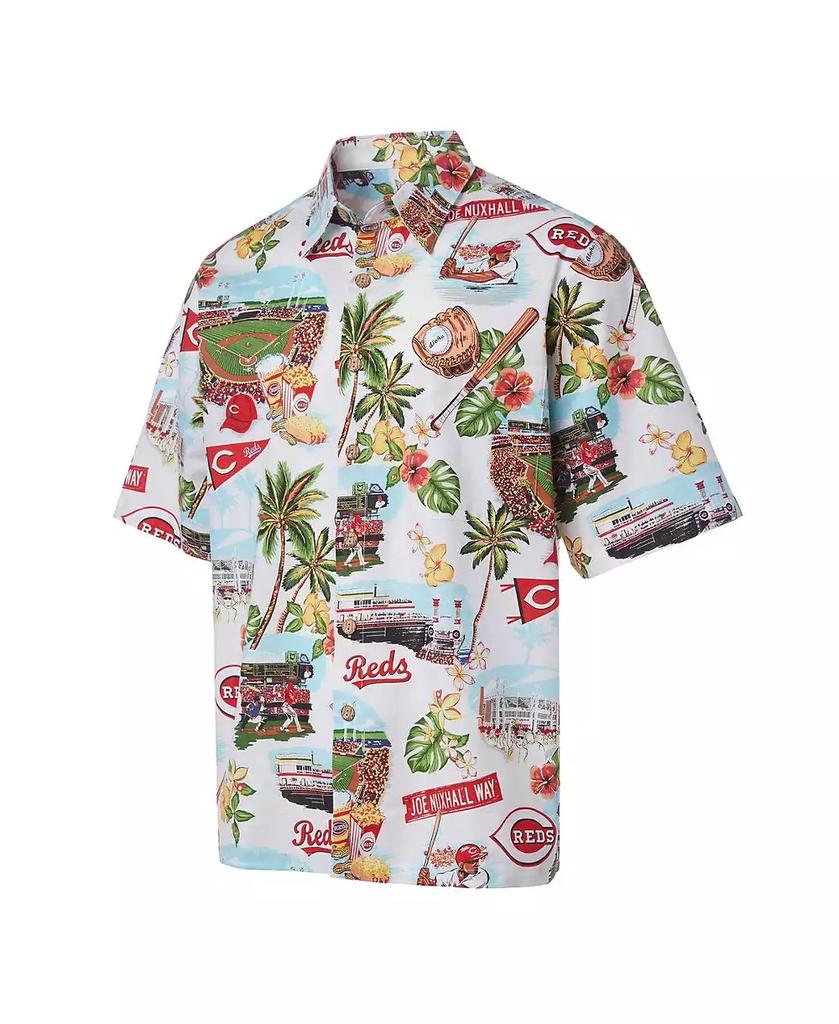 Reyn Spooner Men's White Cincinnati Reds Scenic Button-Up Shirt