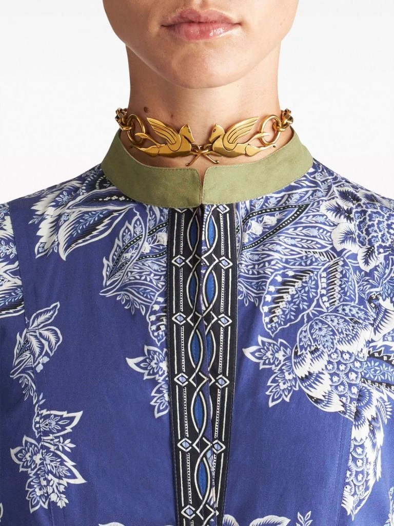 ETRO VESTIDO LARGO PRINT AZUL ESTAMP AMEBAS 4