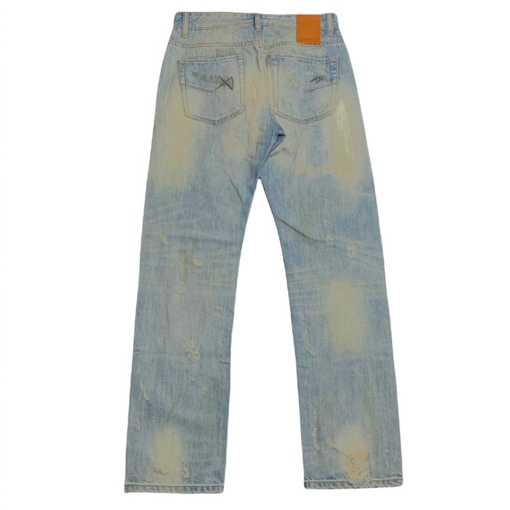 Mostly Heard Rarely Seen Men's Destroyed Jeans In 400 Blue