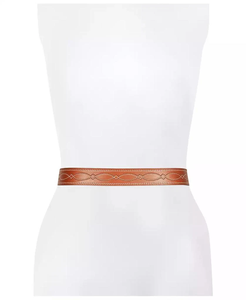 Frye Women's Two-Tone Stitch Belt 5