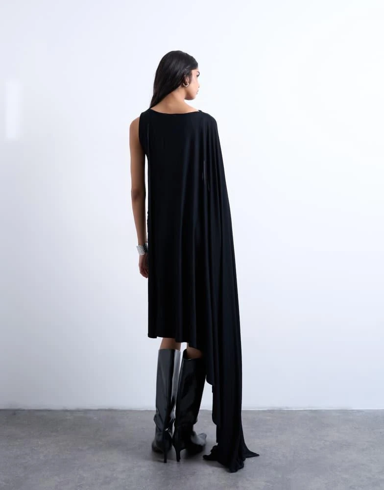 topshop black midi dress Topshop