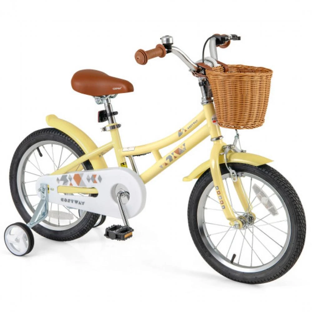 Hivvago 16 Inch Kids Bike Adjustable Bicycle with Reflectors and Bell for Children 4-7 Years Old-16 inches 3