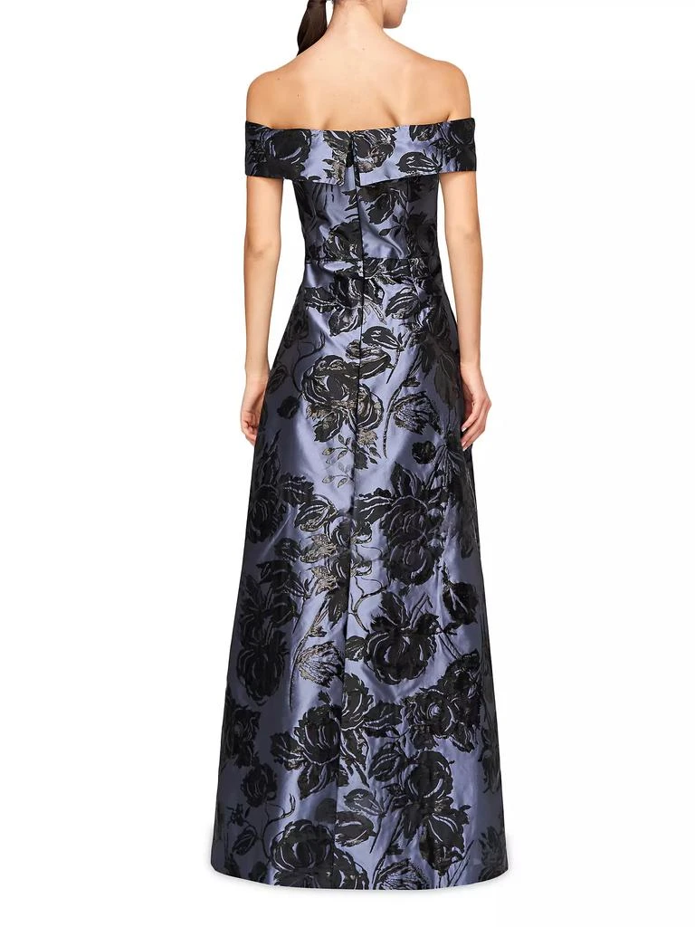 Kay Unger Kiana Floral Walk-Thru Jumpsuit 4