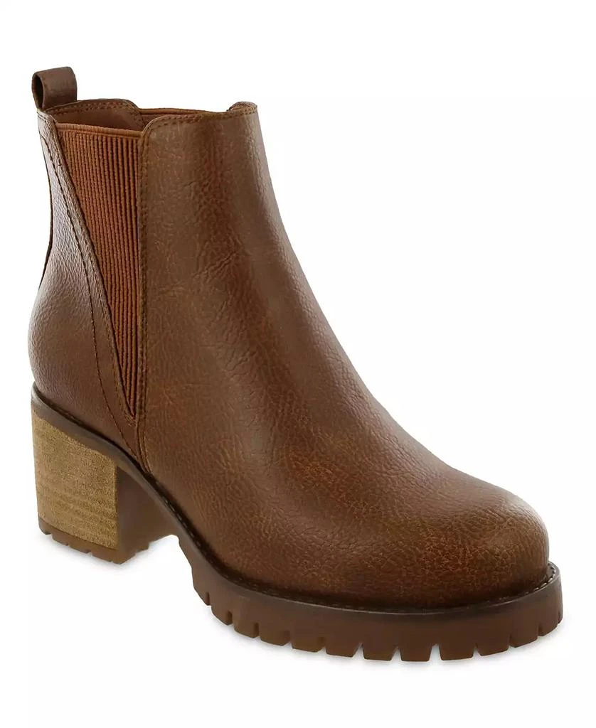 MIA Women's Jody Lug Sole Wide-Width Chelsea Booties 1