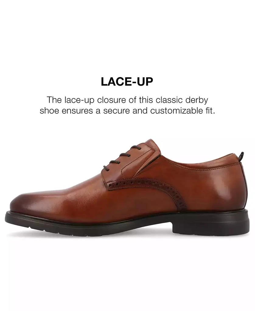 Thomas & Vine Men's Stafford Tru Comfort Foam Plain Toe Derby Dress Shoes 7