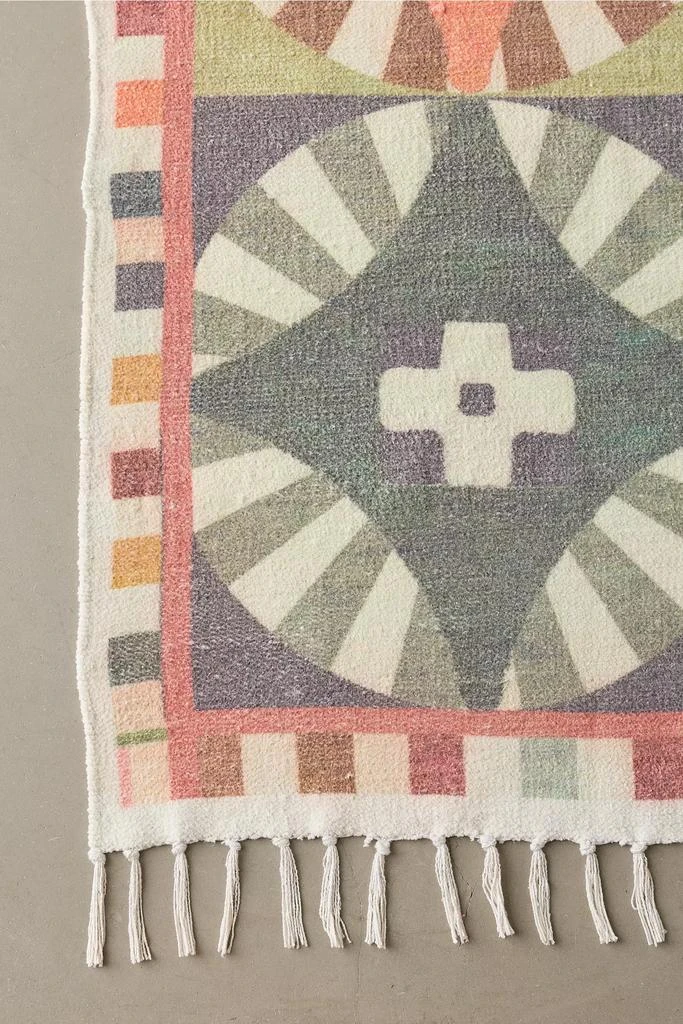 Urban Outfitters Diamond Burst Digital Printed Chenille Rug 4