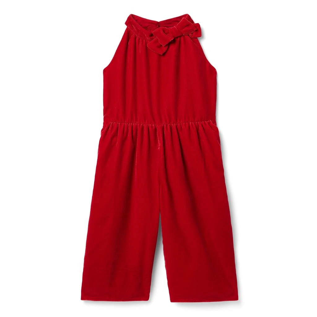 Janie and Jack Velour Romper (Toddler/Little Kids/Big Kids) 1