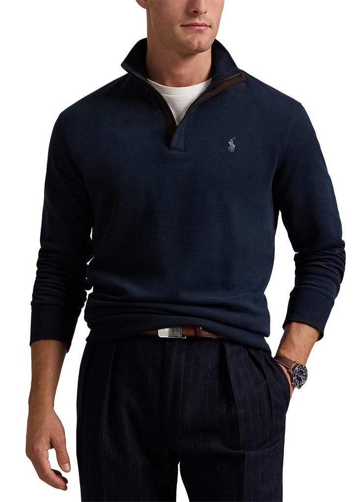 Ralph Lauren Luxury Jersey Quarter-Zip Pullover