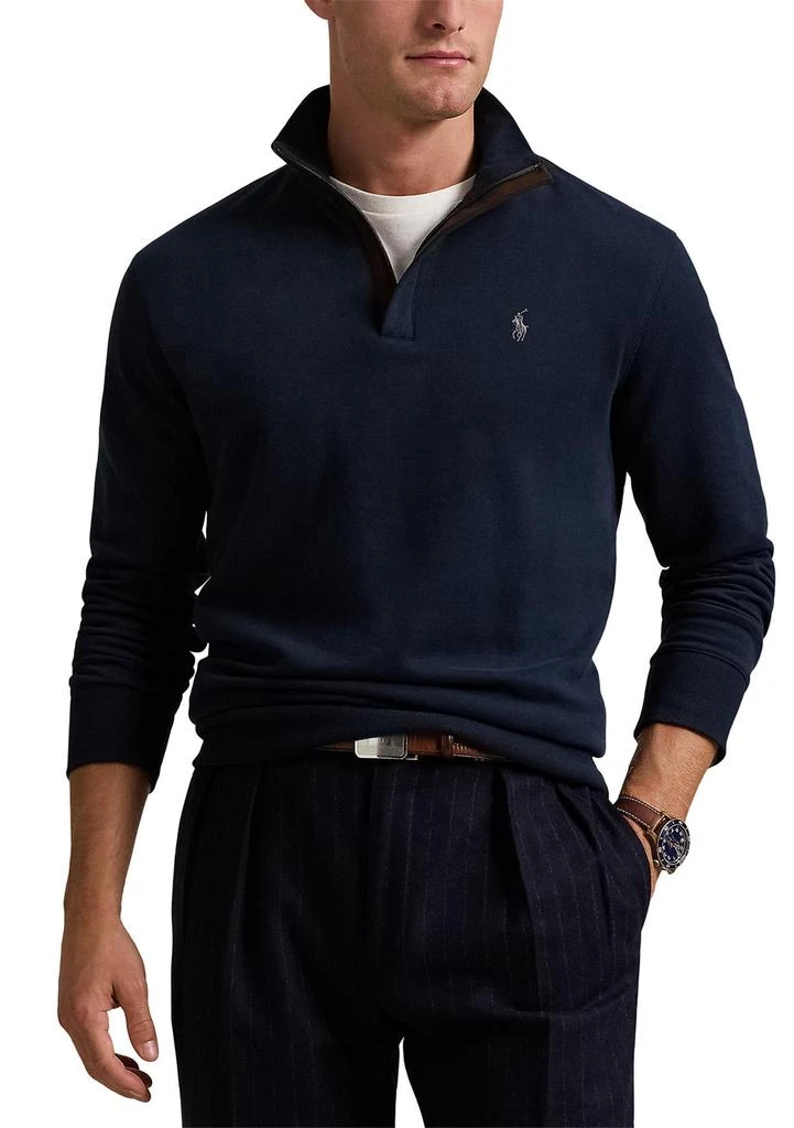 Ralph Lauren Luxury Jersey Quarter-Zip Pullover 1