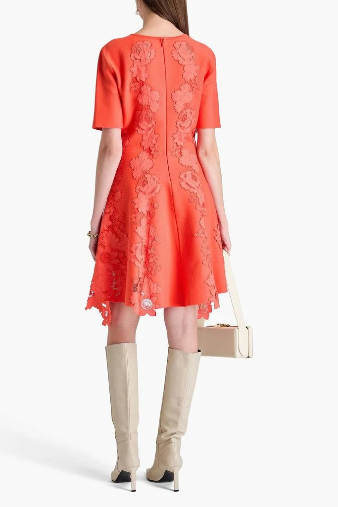 Oscar de la Renta Guipure lace-trimmed jersey dress 3