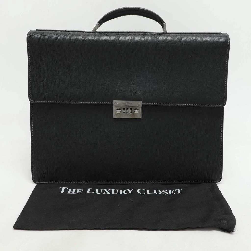 Salvatore Ferragamo Salvatore Ferragamo Black Leather Briefcase 13