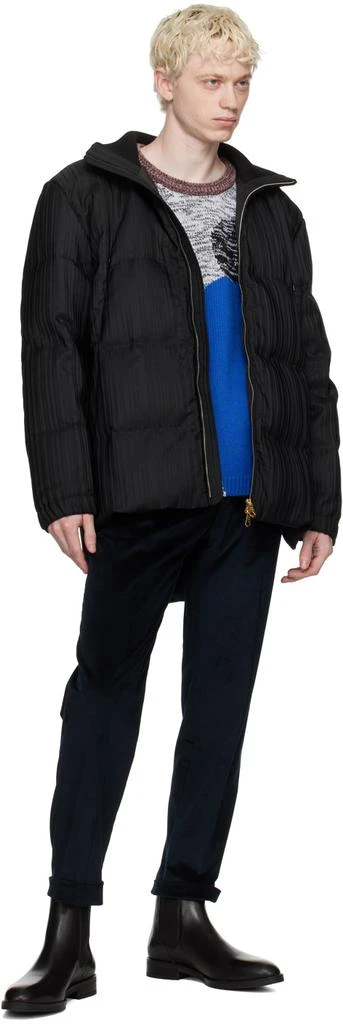 Paul Smith Black Shadow Stripe Down Coat 4