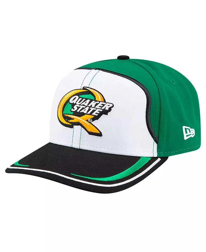 New Era Men's White/Green Mark Martin Quaker State 9SEVENTY Stretch-snap Hat 1