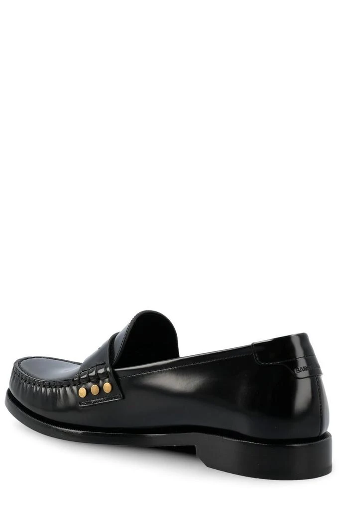 Yves Saint Laurent Saint Laurent Almond Toe Slip-On Loafers 3