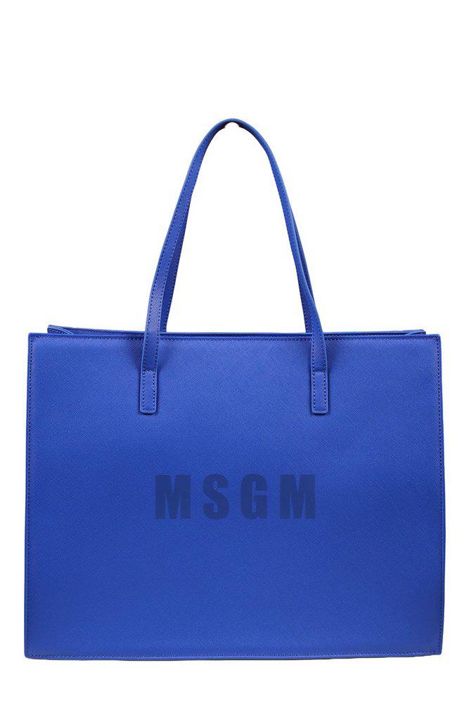 MSGM MSGM Kids Logo Printed Tote Bag