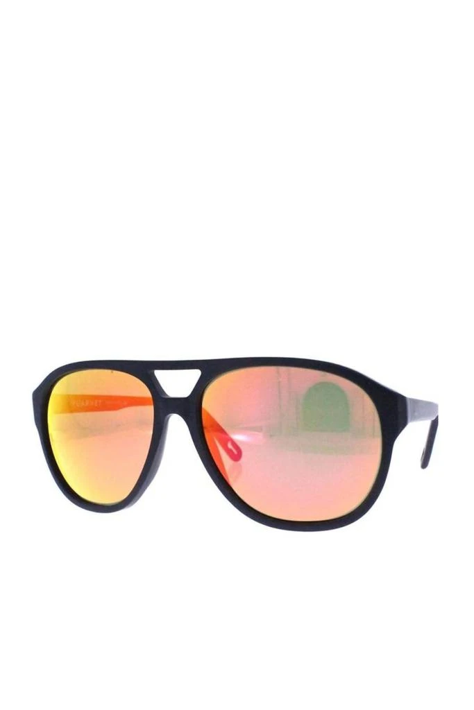 Vuarnet Men's Pilot Horizon Sunglasses In Matte Black. Pure Blue. Red 2