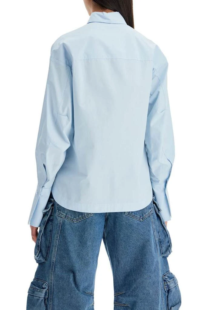 The Attico eliza shirt with shaped slit 3