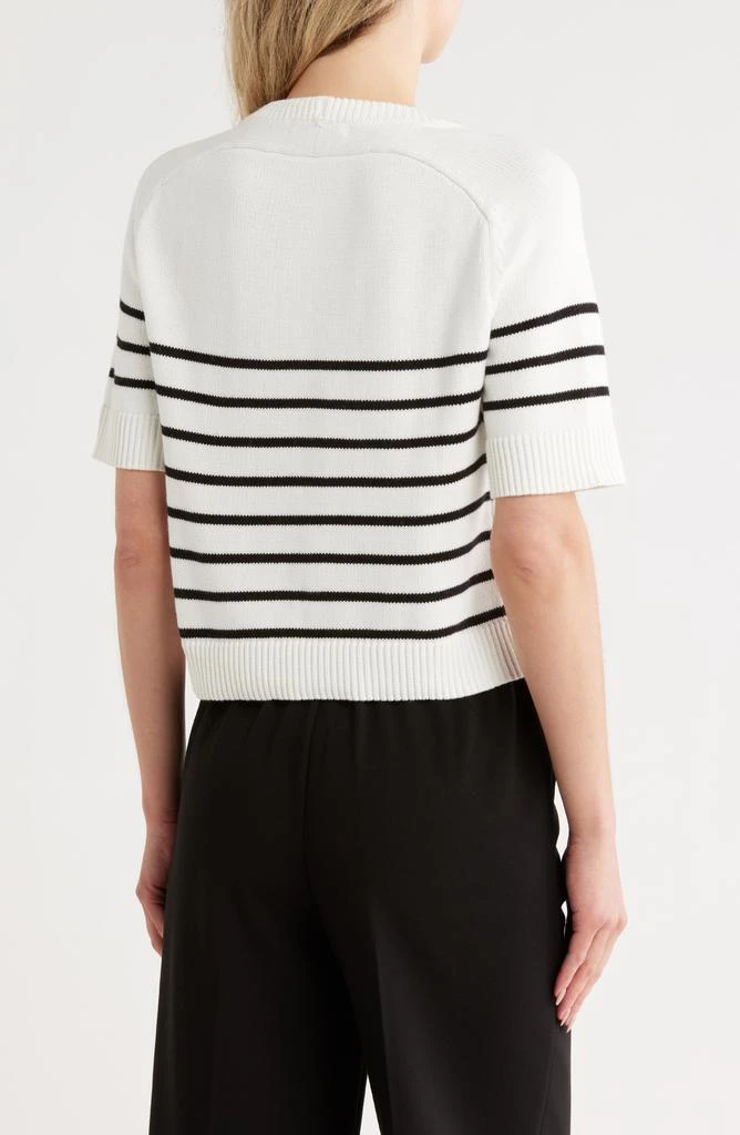 VIGOSS Nautical Stripe Short Sleeve Sweater 2