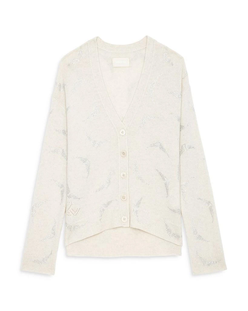 ZADIG 
VOLTAIRE Cashmere Diamante Wing Cardigan 6