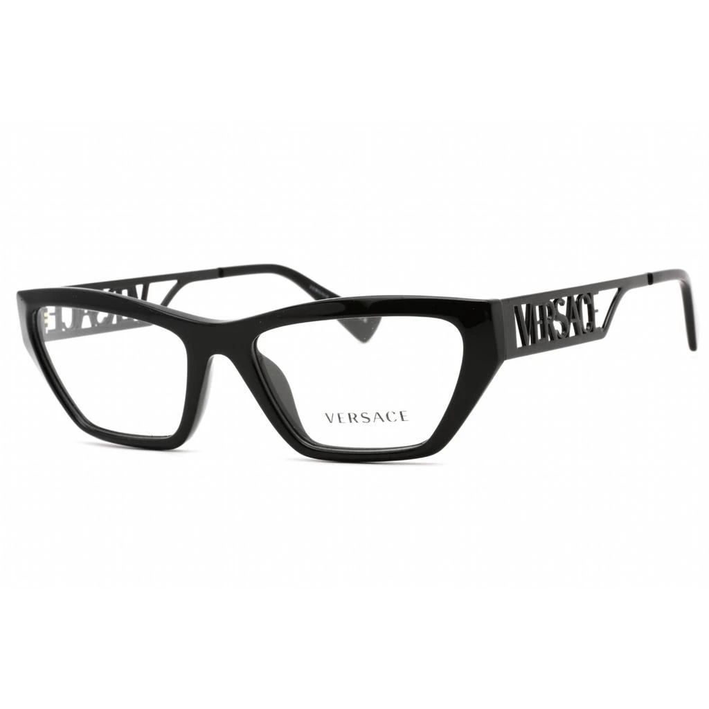 Versace Versace Women's Eyeglasses - Full Rim Black Plastic/Metal Cat Eye | 0VE3327U 5232 1