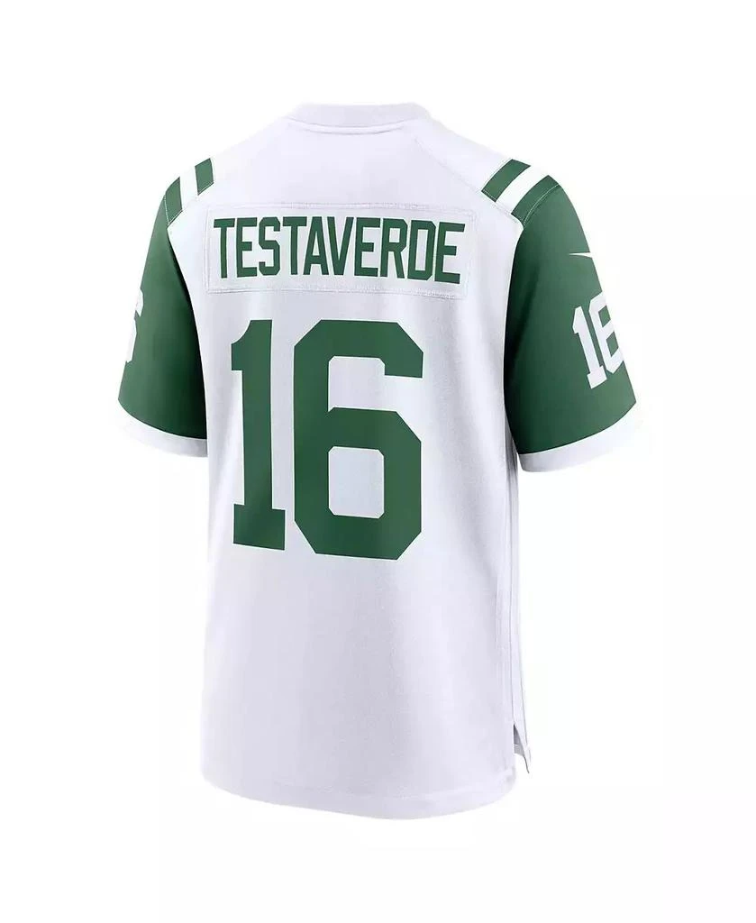 NIKE Men's Vinny Testaverde White New York Jets Classic Alternate Retired Player Game Jersey 3